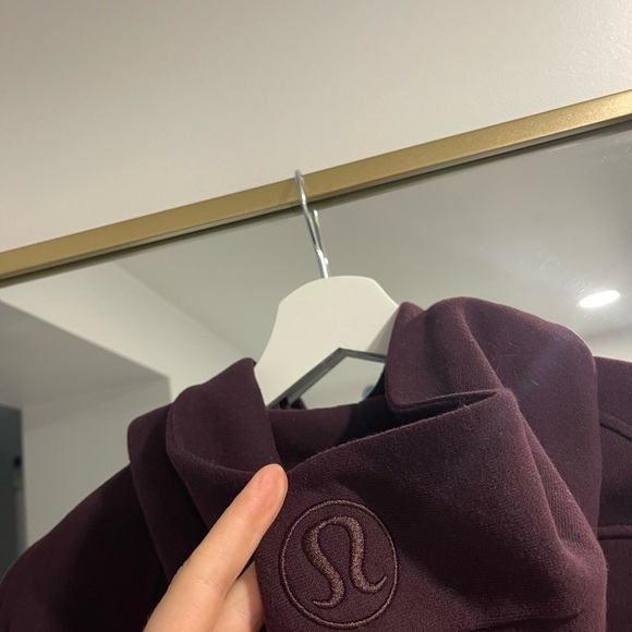 Lululemon Scuba Oversized Half Zip Hoodie Gold Zip - Picture 5 of 6